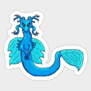 Aqua Sea Dragon Sticker